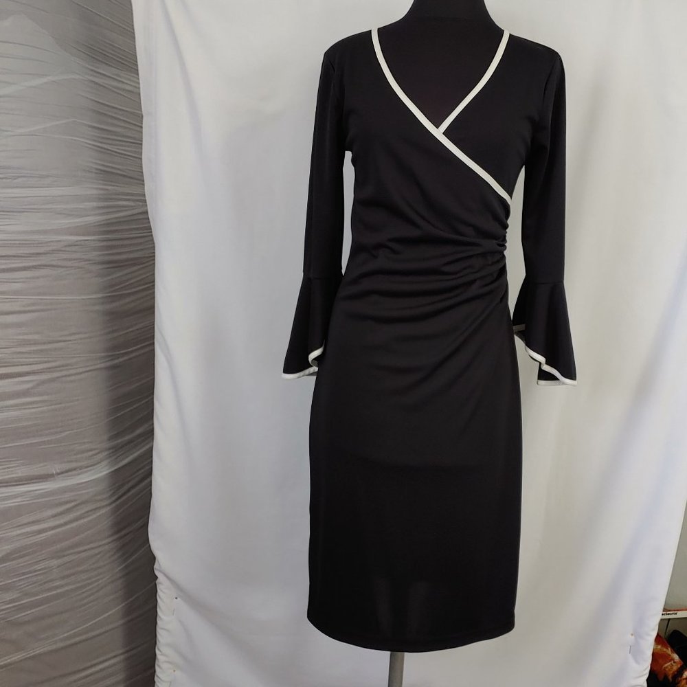 Polyester Stretch Black Dress
